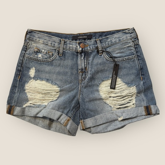 J Brand | Distressed Denim Shorts | Size 25 | NWT (Runs Big) - Picture 1 of 12